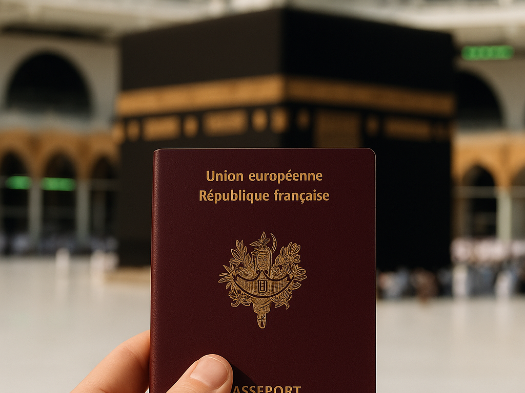 Faire la Omra avec le bon visa passeport français visa omra kaaba