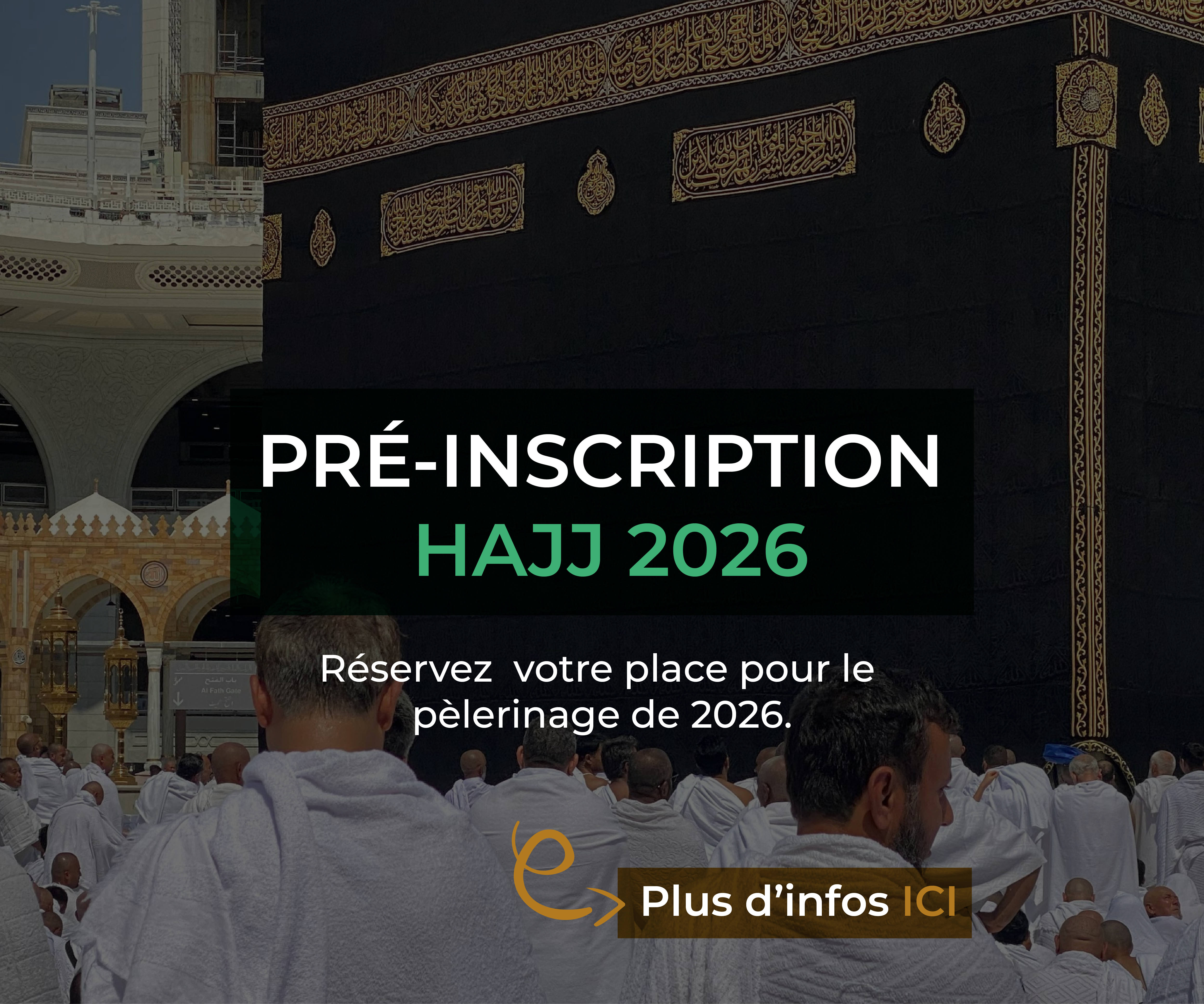 DIRECT BANNIERES - HAJJ 2026 1200x1000 voyage Arabie pour algérien