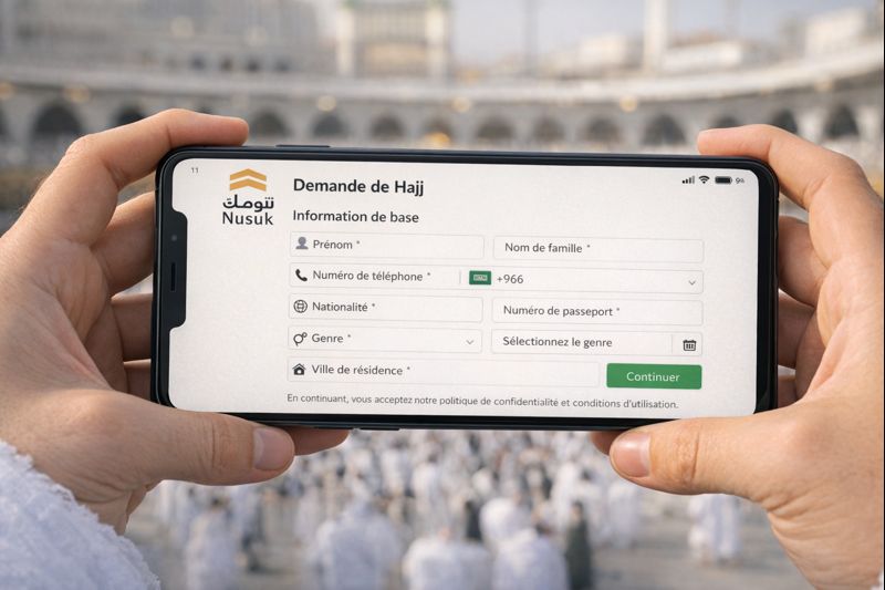utilisation de nusuk étape par étape