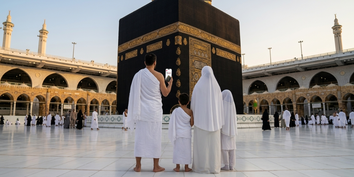 Omra avec guide pour famille avec enfants : l'utilisation de la carte eSIM pour une connectivité fluide à La Mecque